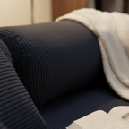 Canapé convertible 2 places L'Intemporel Bleu Abyssal | Nüvola