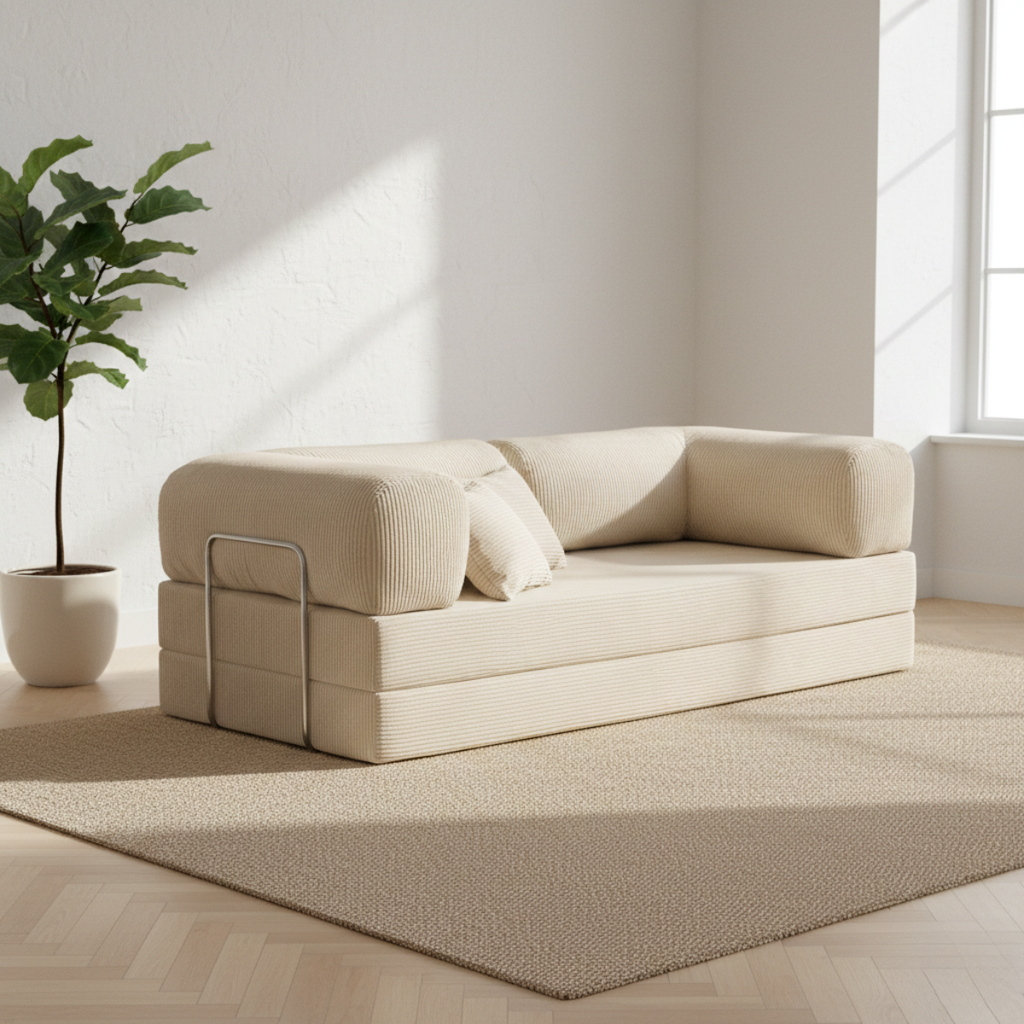 Canapé convertible 2 places L'Intemporel Ivoire | Nüvola